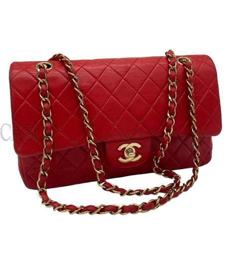 borsa chanel rossa cocco grande rettangolare|Chanel borse.